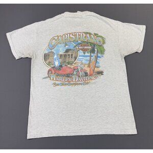 Rare Vintage Y2K Harley Davidson Capistrano San Juan California Pocket Gray Tee